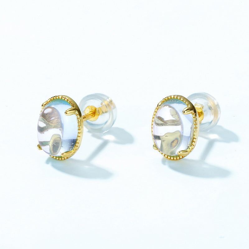 S925 純銀鍍 10K 金日韓風首飾套裝|天然天空藍托帕石 清新治愈首選