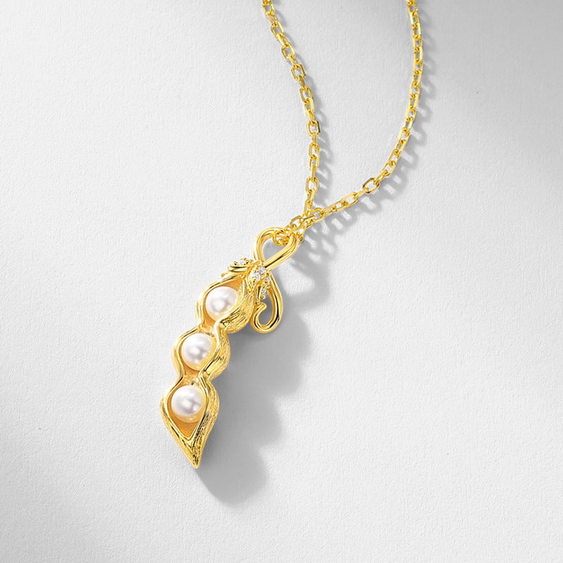 S925 純銀鍍 10K 金首飾套組|貝殼珠仿鑽手工拉絲 質感滿滿必收