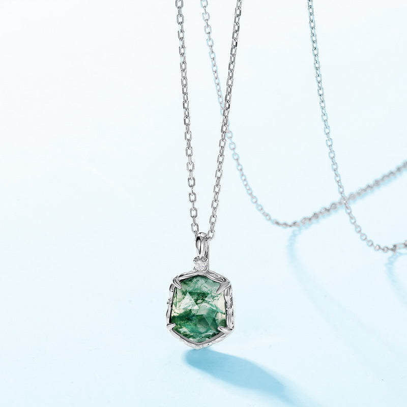 S925 純銀鍍 10K金日韓風首飾套裝|天然青金石仿鑽 深邃星空造型 質感首選