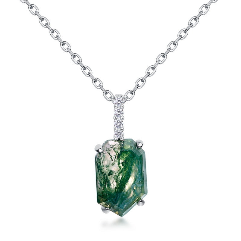 S925 純銀鍍 9K 金日韓風首飾套裝 | 天然黑瑪瑙配仿鑽 時尚神秘必備