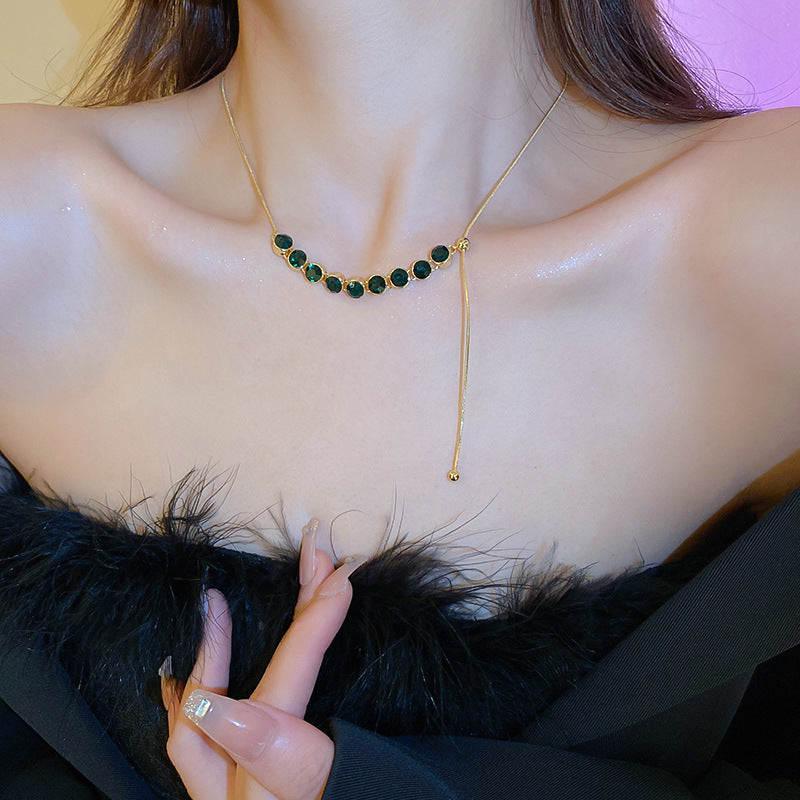 人造碎銀形復古氣質珍珠拼接項鍊韓國時尚設計鎖骨鏈項墜個性項飾