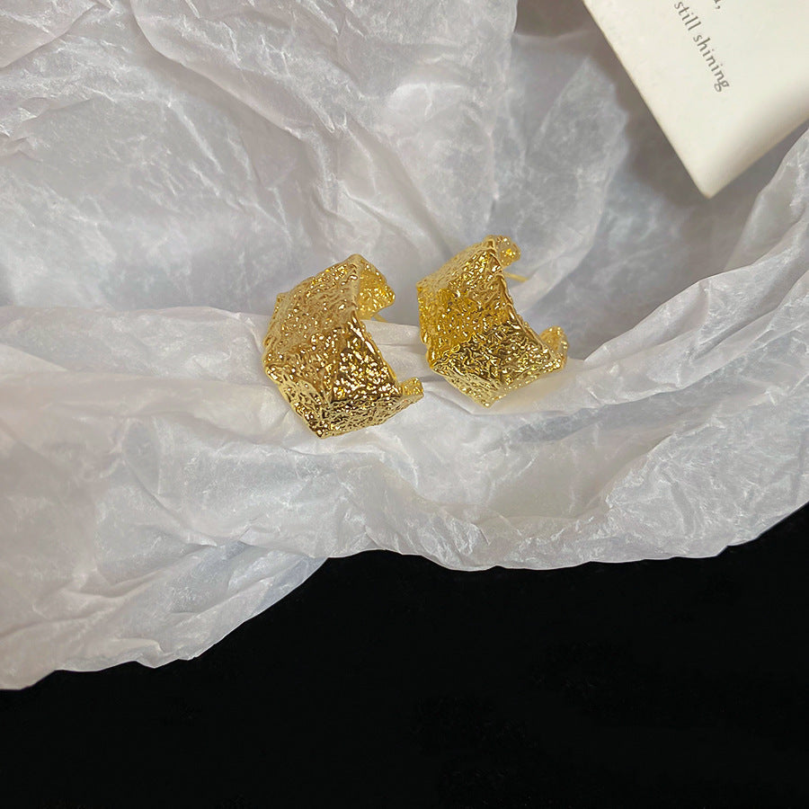 金色系~幾何豆豆耳釘小衆輕奢高級感耳環氣質百搭時尚簡約耳飾品