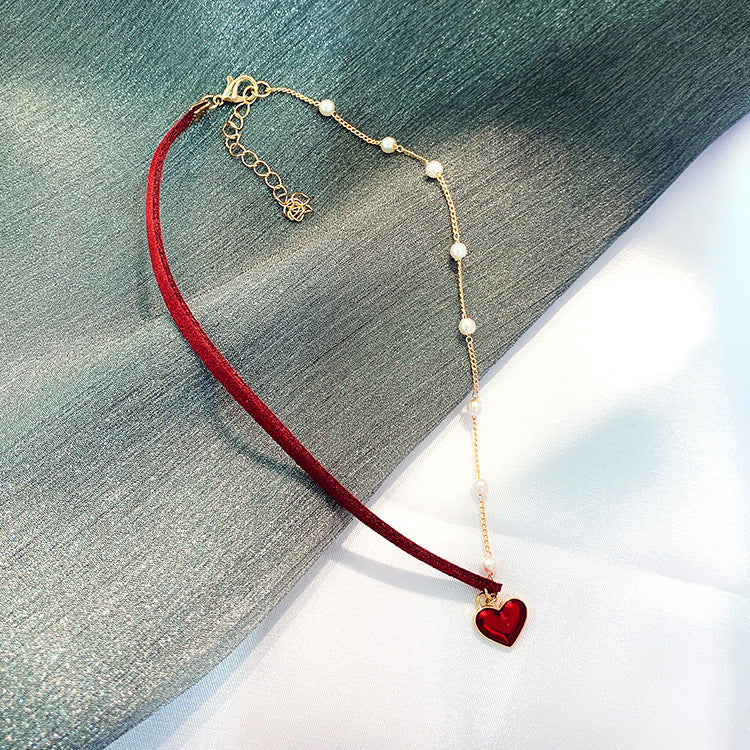 法式復古鋯石花朵土星珍珠項鍊輕奢小衆時尚鎖骨鏈氣質高級感項飾