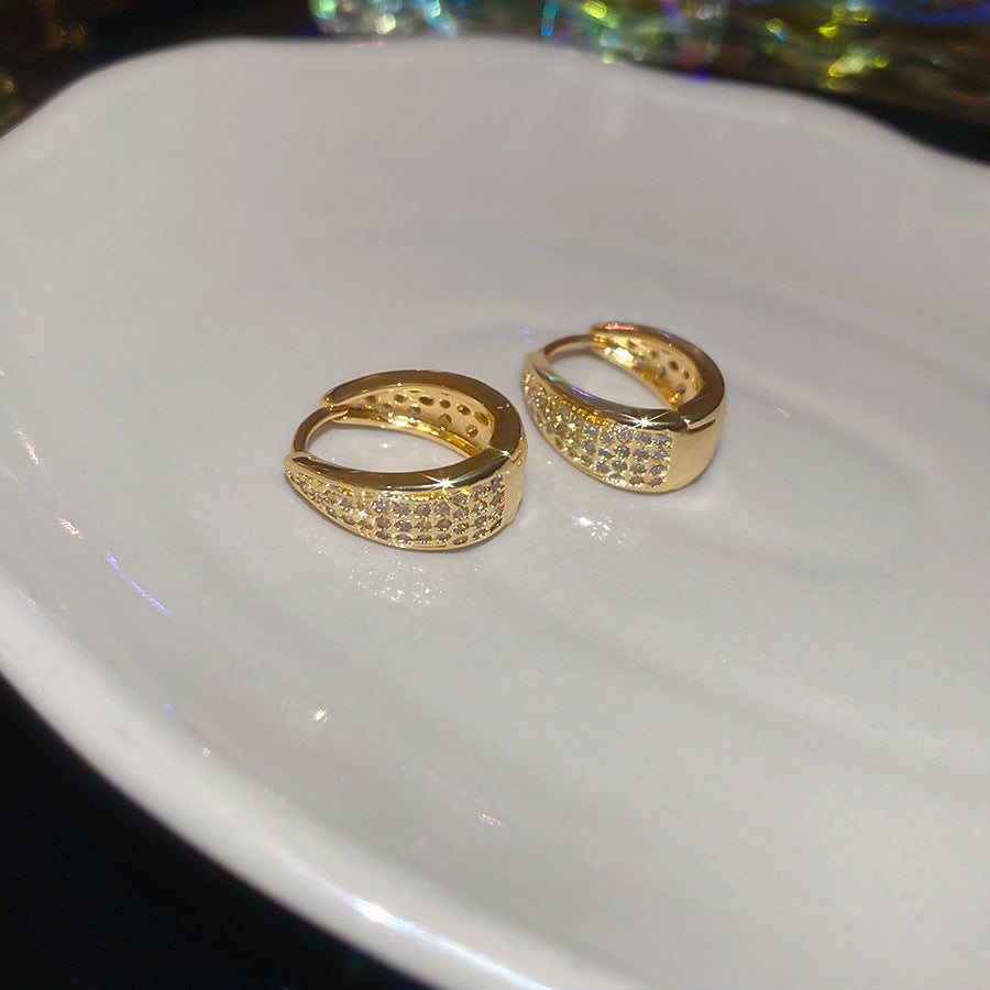 金色系~幾何豆豆耳釘小衆輕奢高級感耳環氣質百搭時尚簡約耳飾品