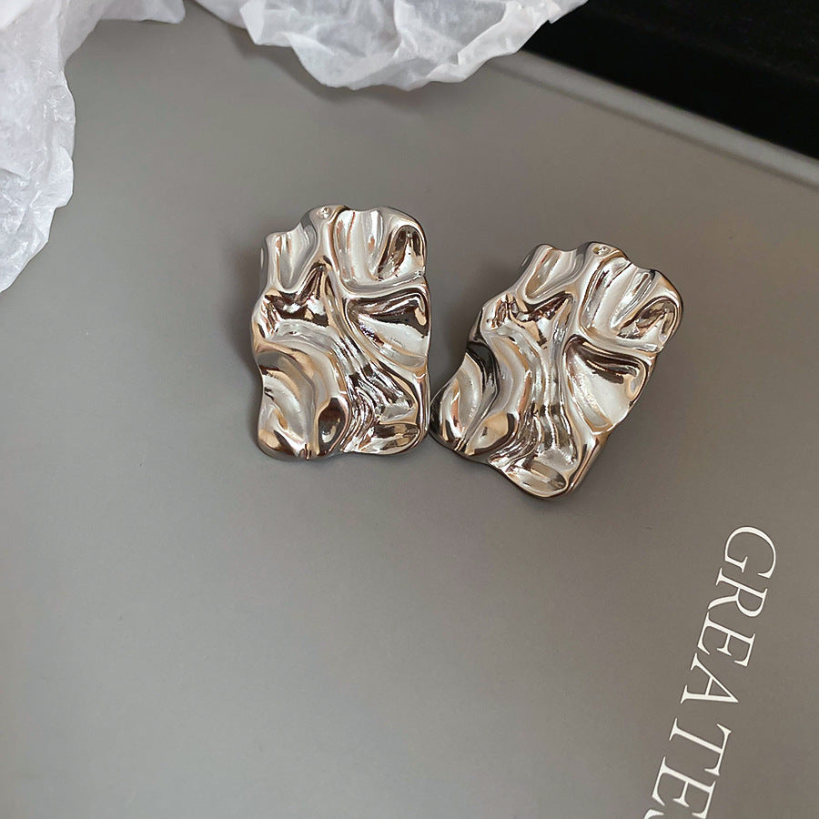 金色系~幾何豆豆耳釘小衆輕奢高級感耳環氣質百搭時尚簡約耳飾品