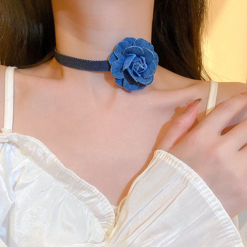 多巴胺彩色愛心星星蝴蝶花朵項鍊甜美小清新鎖骨鏈甜酷風超仙項飾