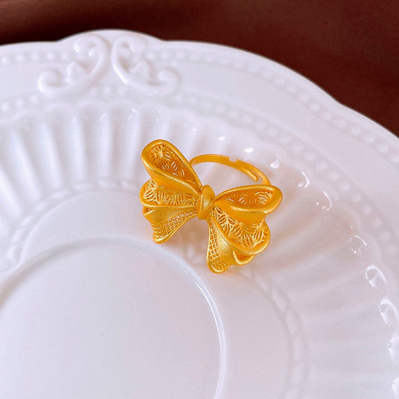 不規則人造貓眼石款愛心開口戒指冷淡風小衆食指戒個性潮流手飾女