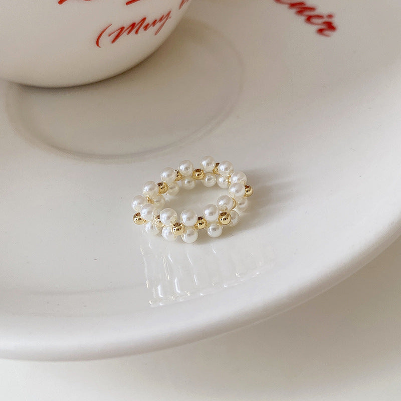 卡通惡魔眼睛青蛙人造碎銀形開口戒指時尚指環食指戒可愛新款手飾