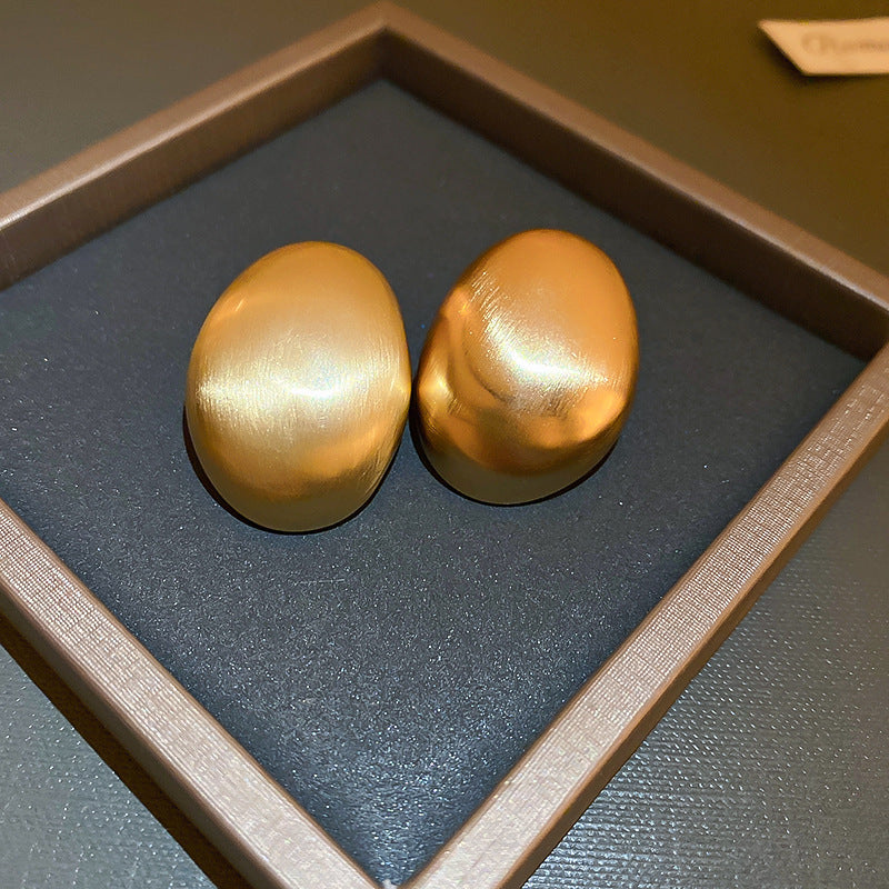 金色系~幾何豆豆耳釘小衆輕奢高級感耳環氣質百搭時尚簡約耳飾品