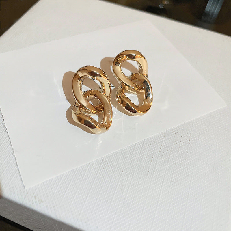 金色系~幾何豆豆耳釘小衆輕奢高級感耳環氣質百搭時尚簡約耳飾品