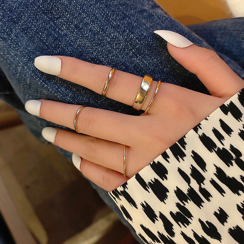 夏季新款ins風嘻哈戒指小衆個性七件套指環網紅時尚潮流手飾