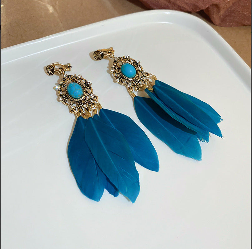 銀針復古花朵愛心字母珍珠耳環法式氣質耳釘輕奢高級感耳飾女