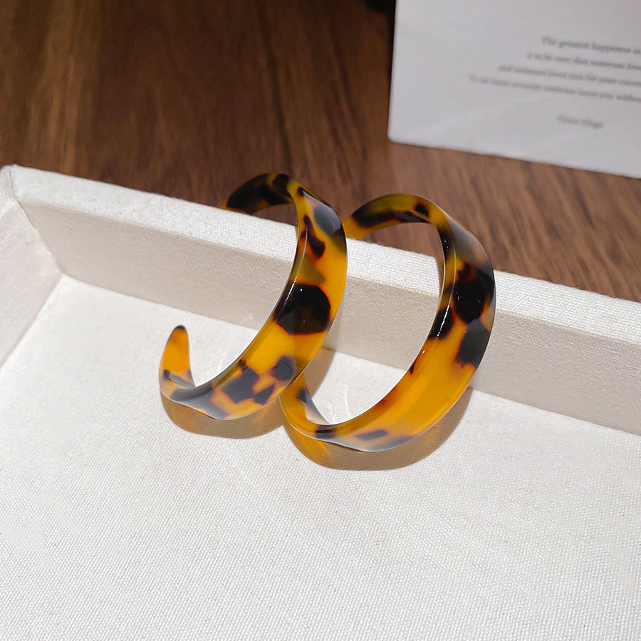 銀針樹脂不規則幾何形鏤空耳環輕奢高級感耳釘復古耳飾設計感小衆