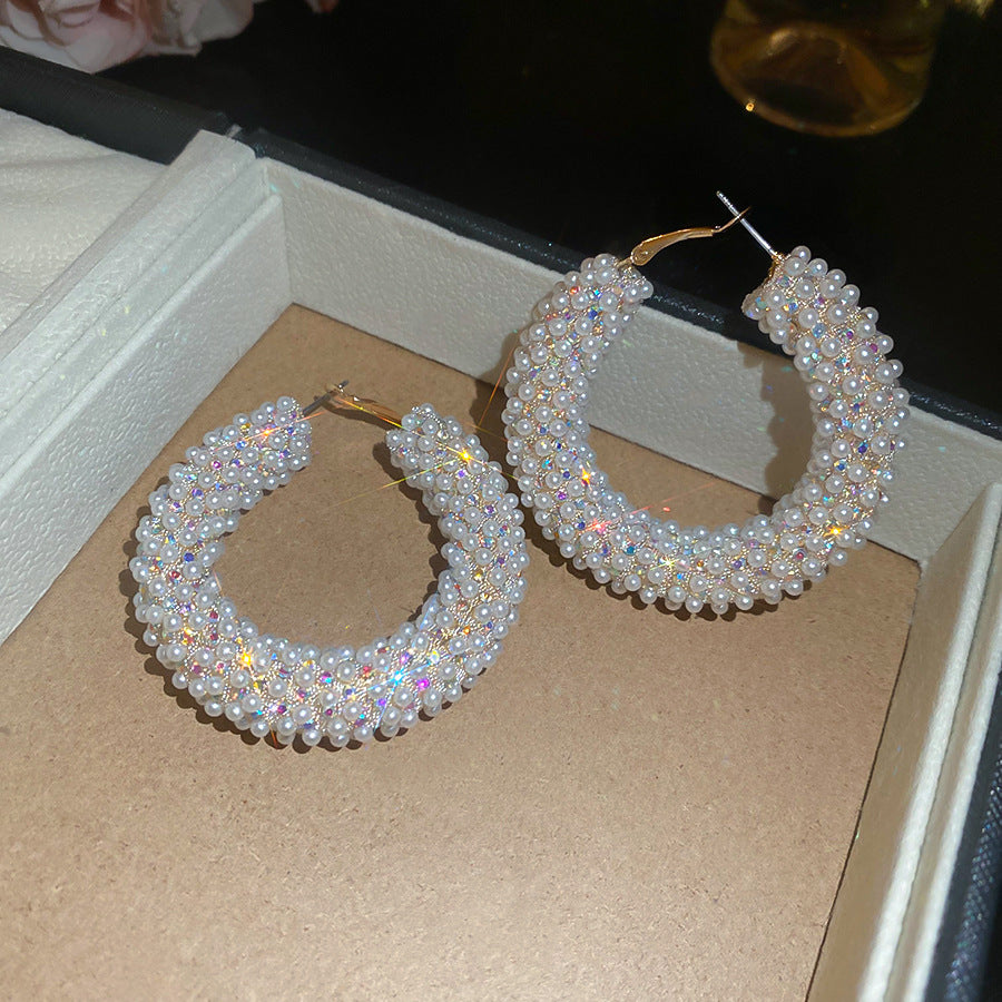 銀針多巴胺彩色耳圈甜美小清新簡約個性耳環設計感小衆歐美耳飾女