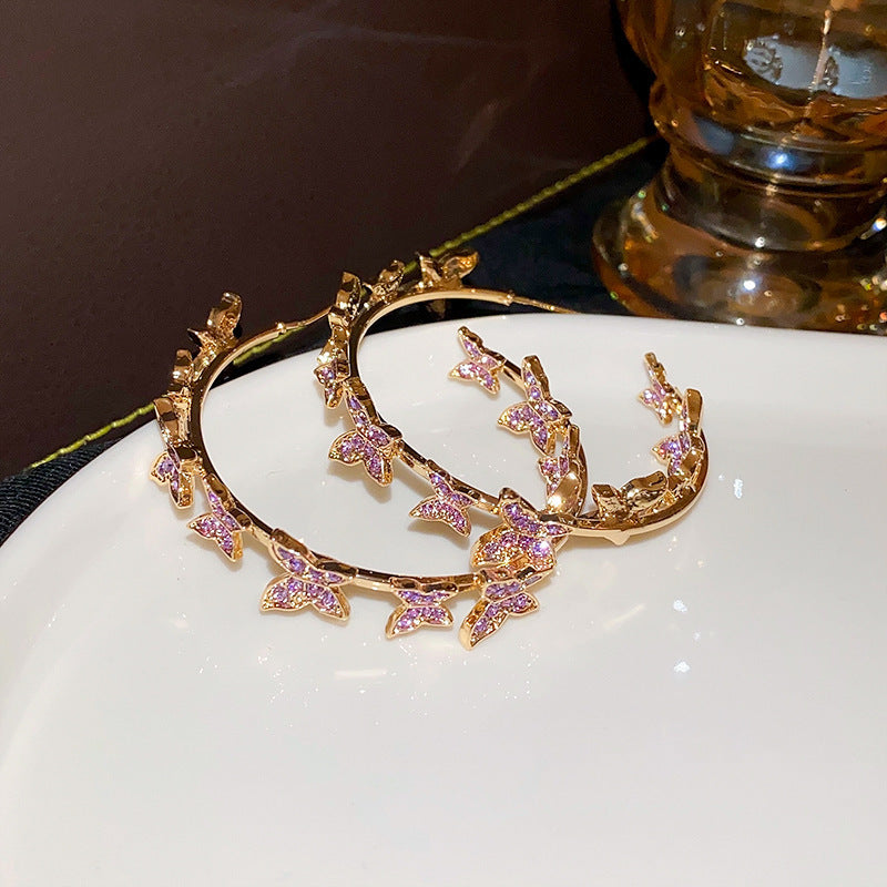 銀針歐美誇張金屬風幾何耳環簡約小衆設計耳釘氣質時尚高級感耳飾