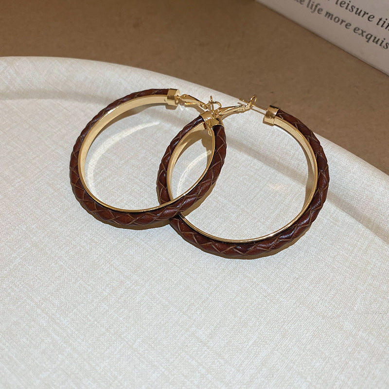 銀針樹脂暈染花朵耳環輕奢高級感耳釘復古時尚百搭耳飾設計感小衆