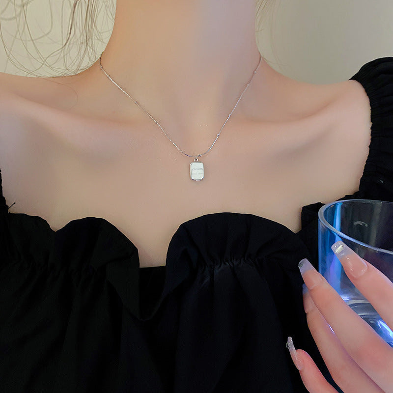 韓國冷淡風鑲鑽鋯石弧線項鍊時尚輕奢氣質鎖骨鏈高級感新款項飾女