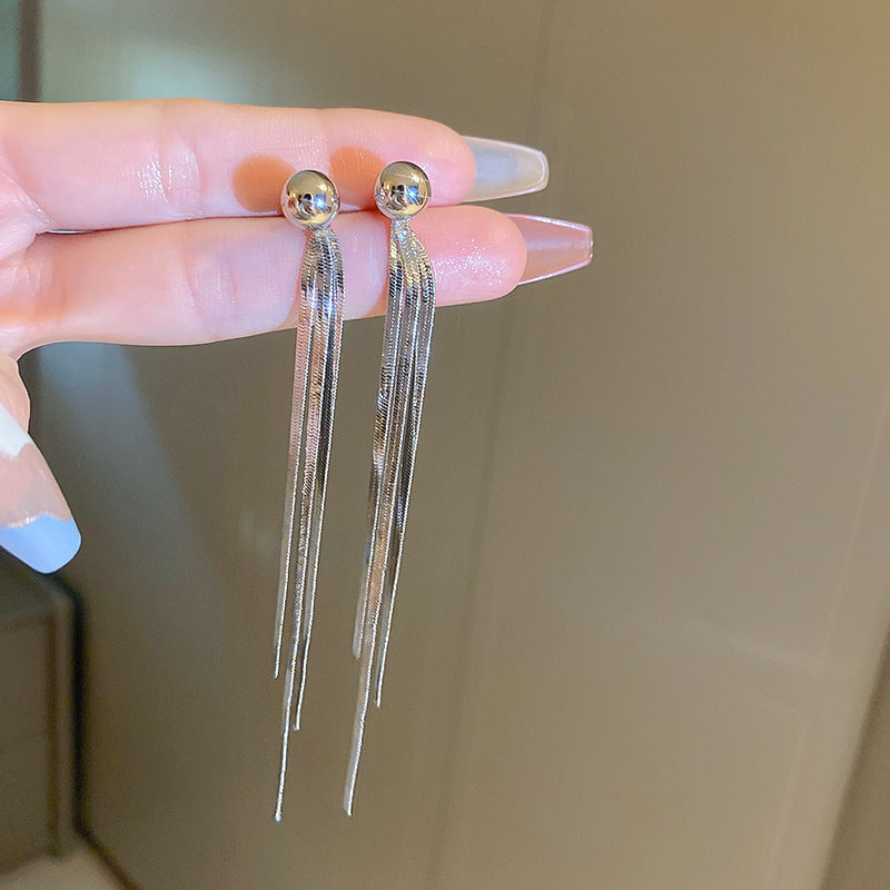 銀針歐美誇張銀色素圈愛心耳環冷淡風時尚耳圈輕奢個性高級感耳飾