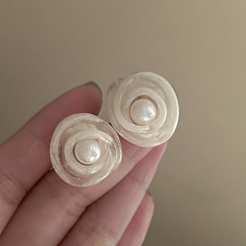 銀針歐美跨境專供花朵珍珠流蘇耳環氣質個性耳釘誇張高級感耳飾女