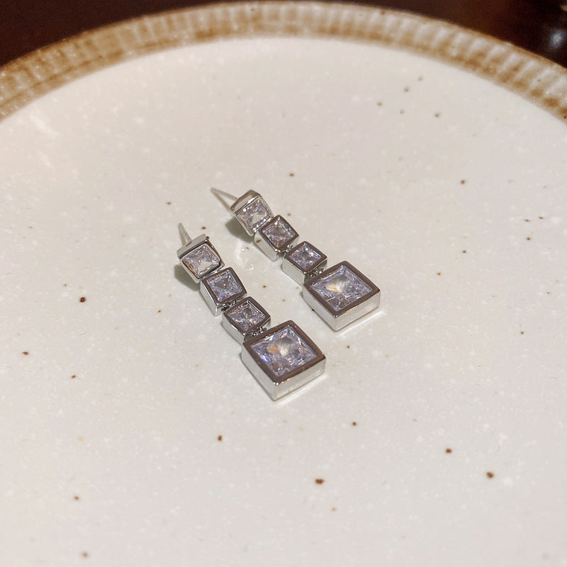 銀針超仙珍珠花朵流蘇耳環氣質時尚耳釘跨境歐美誇張高級感耳飾女