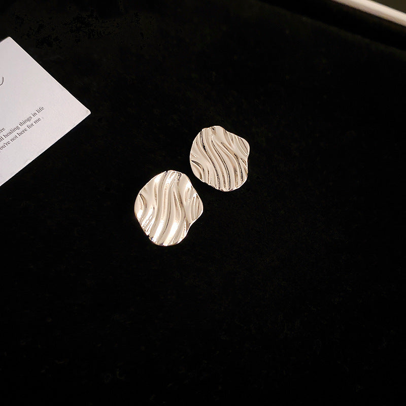 銀針冷淡風透明樹脂水滴花朵珍珠耳環時尚耳釘跨境歐美高級感耳飾