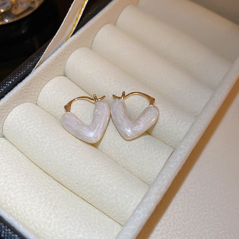 銀針輕奢鋯石花朵蝴蝶珍珠款耳釘氣質耳環高級感秋冬法式復古耳飾