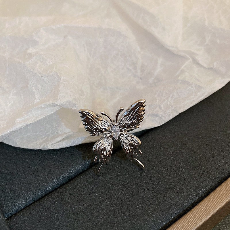 韓國輕奢鋯石圓圈蛇形葫蘆戒指小衆設計感食指戒氣質高級感手飾女