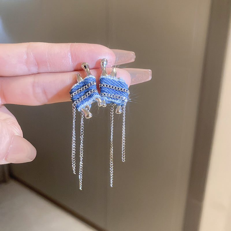 銀針歐美誇張銀色素圈愛心耳環冷淡風時尚耳圈輕奢個性高級感耳飾