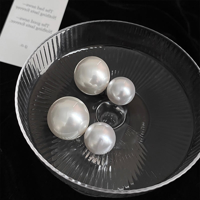 銀針輕奢鋯石花朵蝴蝶珍珠款耳釘氣質耳環高級感秋冬法式復古耳飾