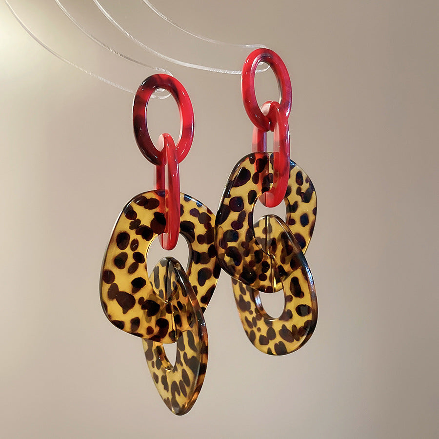 銀針樹脂不規則幾何形鏤空耳環輕奢高級感耳釘復古耳飾設計感小衆