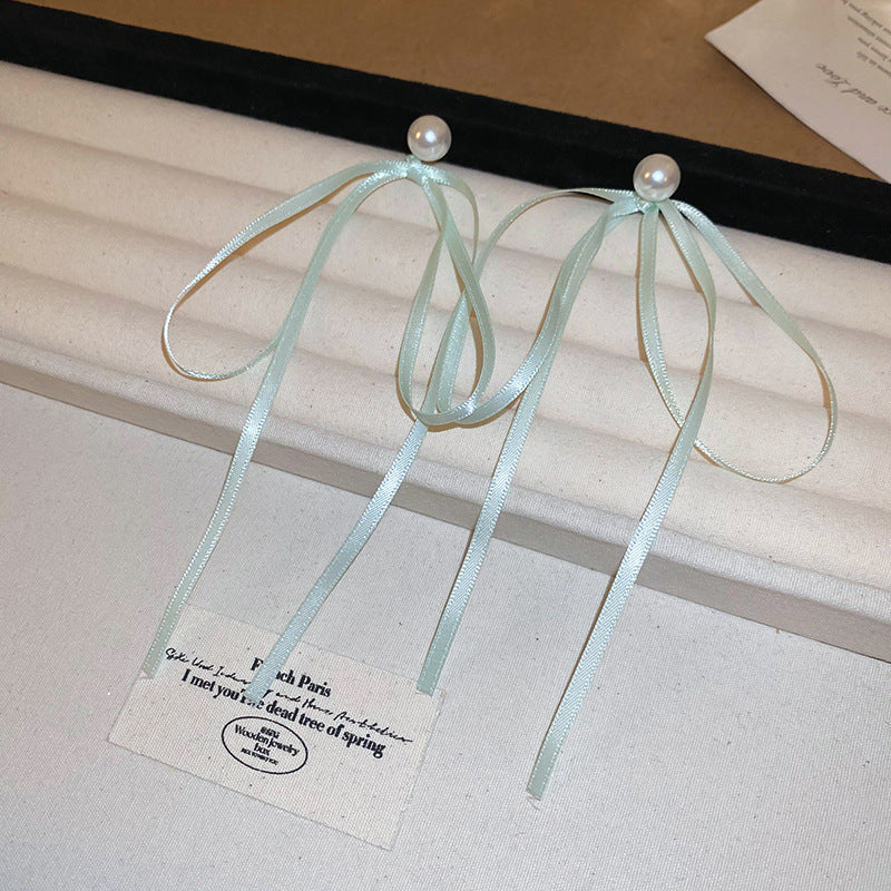 銀針冷淡風透明樹脂水滴花朵珍珠耳環時尚耳釘跨境歐美高級感耳飾