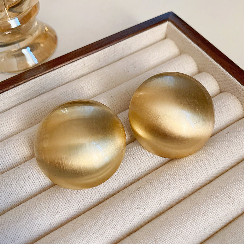 銀針歐美金屬風鏤空花朵魚尾珍珠耳環誇張氣質耳釘重工高級感耳飾