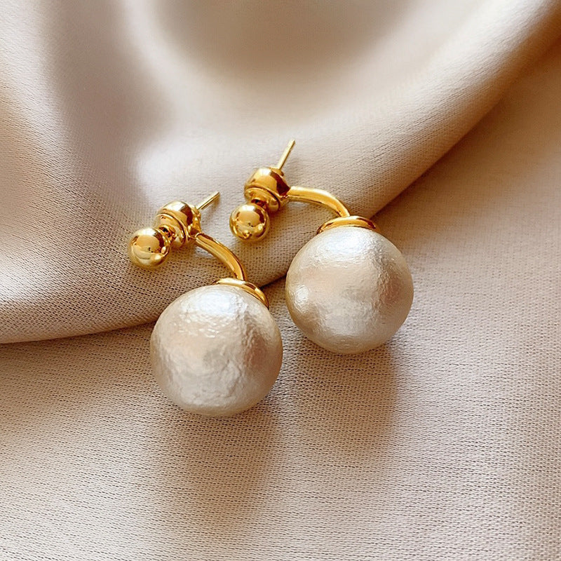 銀針歐美輕奢人造鋯石水晶款愛心耳釘時尚宮廷風耳環高級感耳飾女