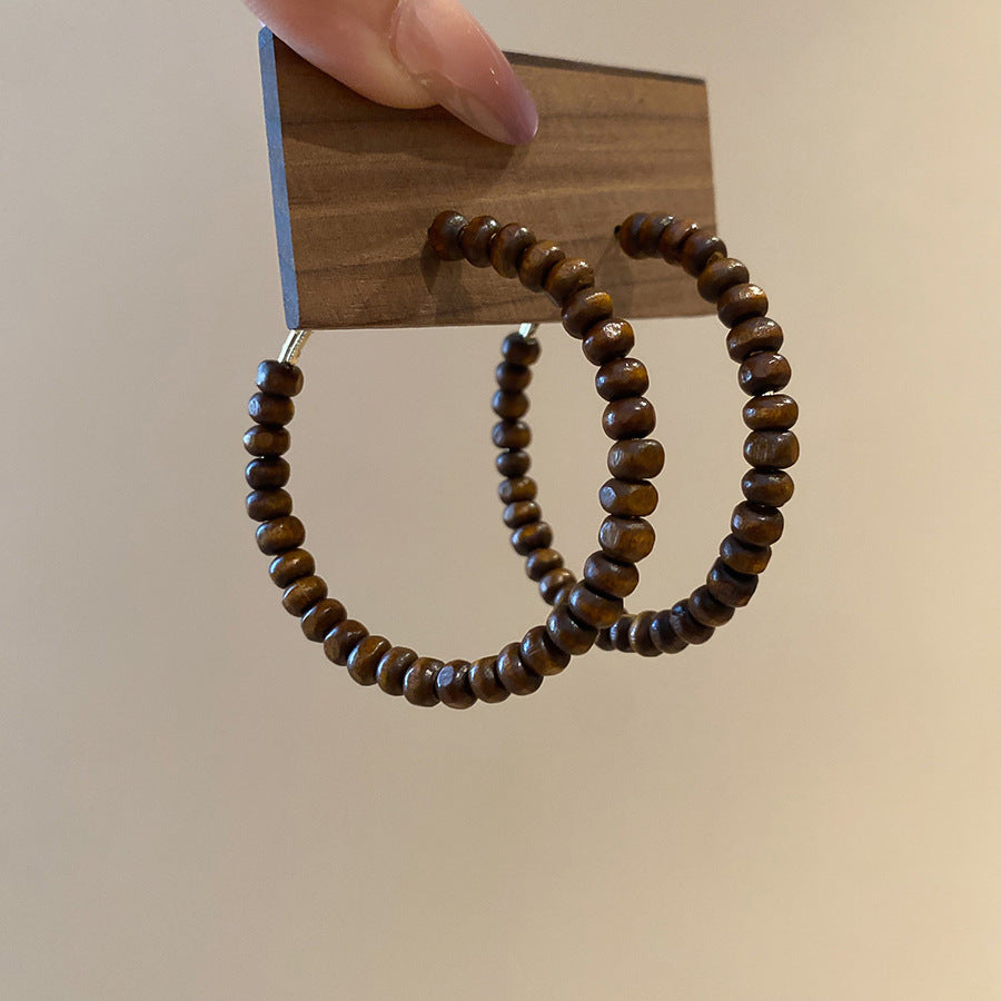 銀針樹脂暈染花朵耳環輕奢高級感耳釘復古時尚百搭耳飾設計感小衆