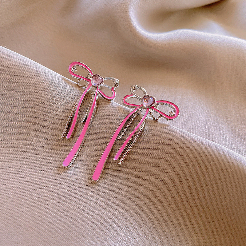 銀針超仙珍珠花朵流蘇耳環氣質時尚耳釘跨境歐美誇張高級感耳飾女