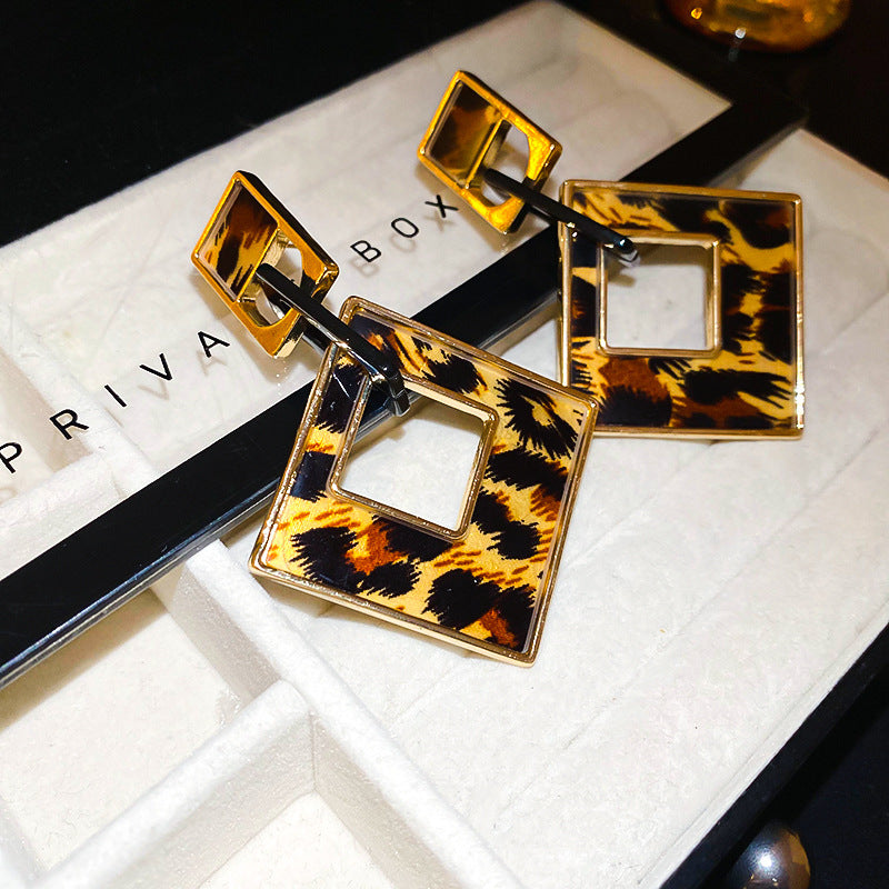 銀針樹脂暈染花朵耳環輕奢高級感耳釘復古時尚百搭耳飾設計感小衆