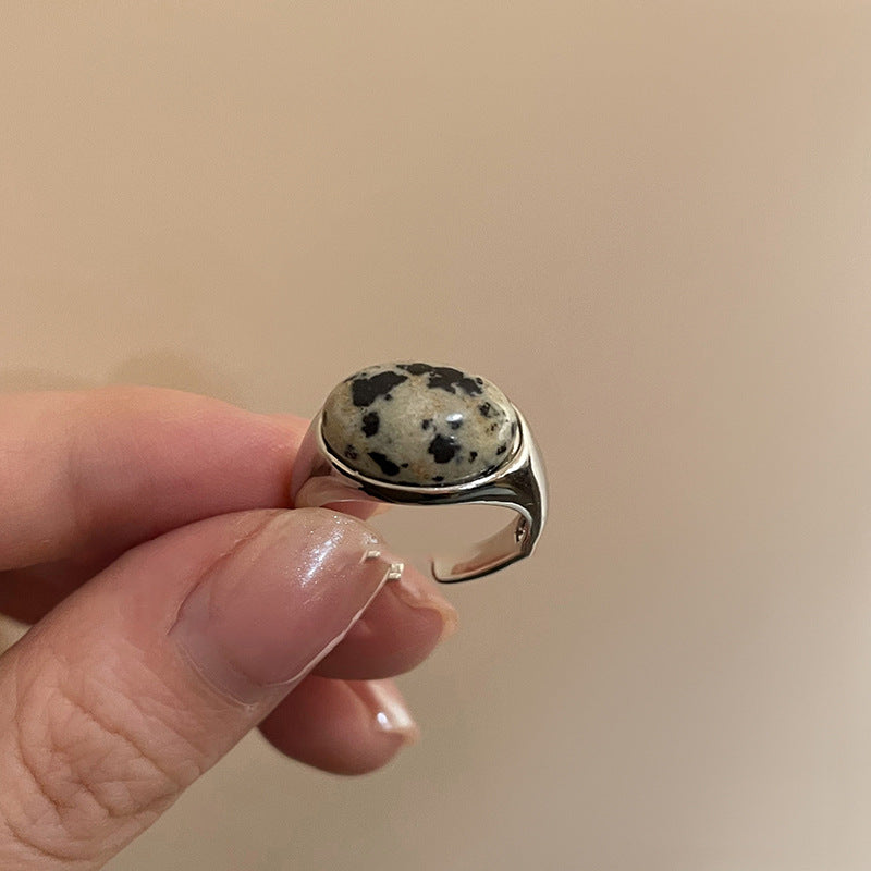 韓國輕奢鋯石圓圈蛇形葫蘆戒指小衆設計感食指戒氣質高級感手飾女