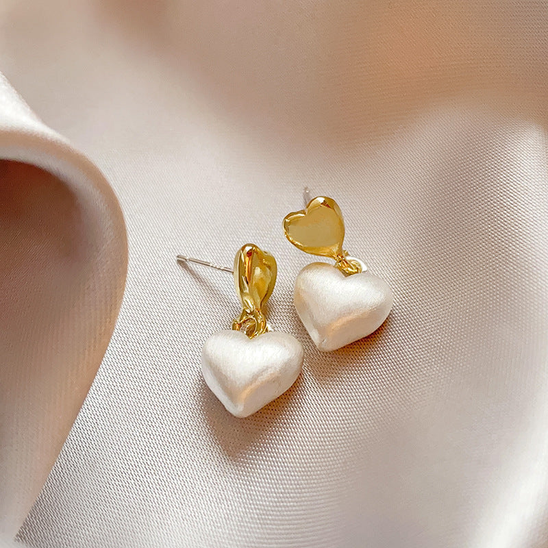 銀針超仙珍珠花朵流蘇耳環氣質時尚耳釘跨境歐美誇張高級感耳飾女