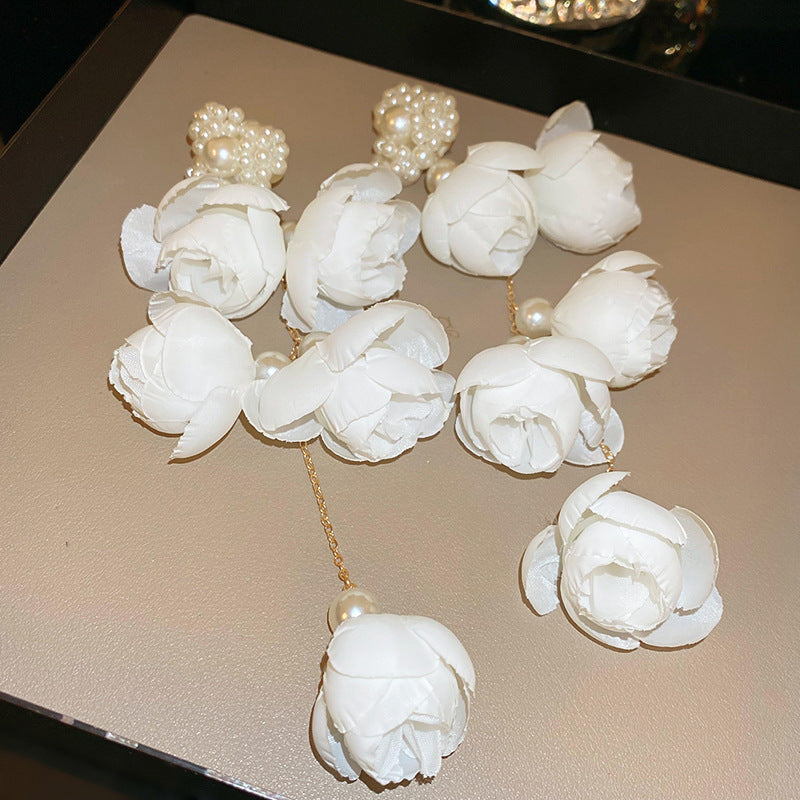 銀針法式復古字母豬鼻子土星珍珠耳環一款兩戴耳釘輕奢高級感耳飾