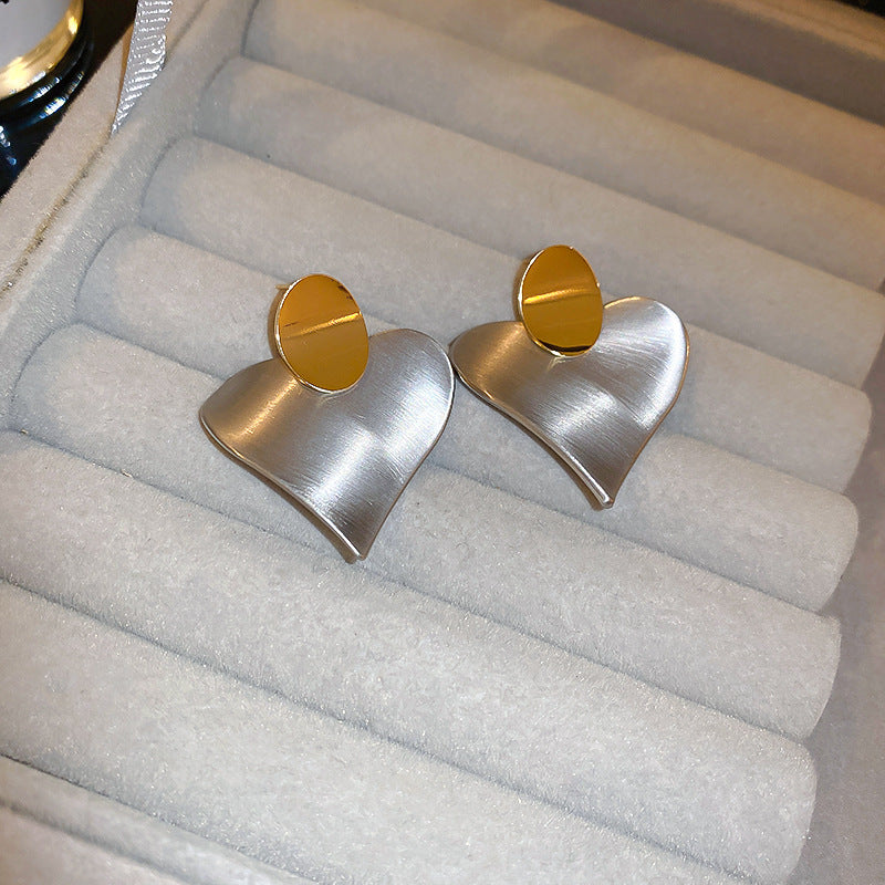 銀針冷淡風透明樹脂水滴花朵珍珠耳環時尚耳釘跨境歐美高級感耳飾