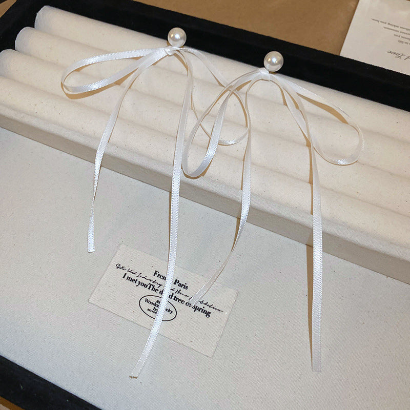 銀針冷淡風透明樹脂水滴花朵珍珠耳環時尚耳釘跨境歐美高級感耳飾