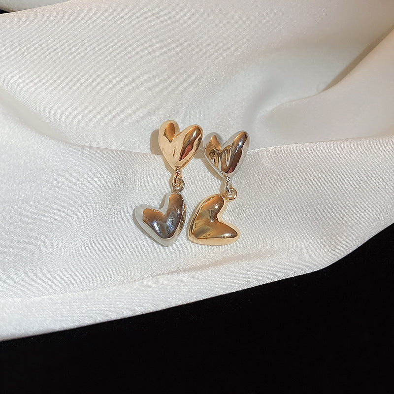 銀針冷淡風透明樹脂水滴花朵珍珠耳環時尚耳釘跨境歐美高級感耳飾