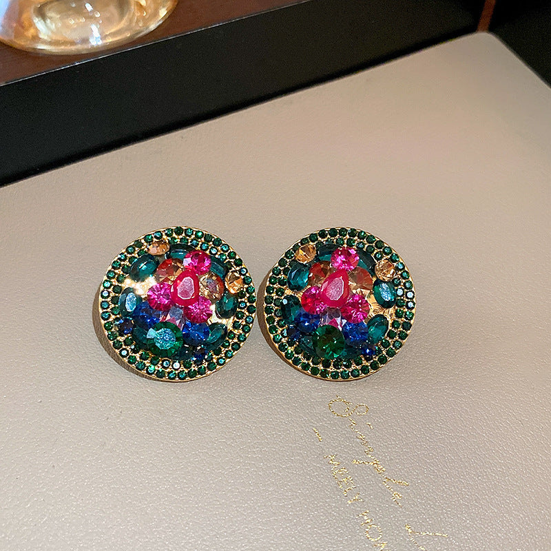 銀針超仙珍珠花朵流蘇耳環氣質時尚耳釘跨境歐美誇張高級感耳飾女