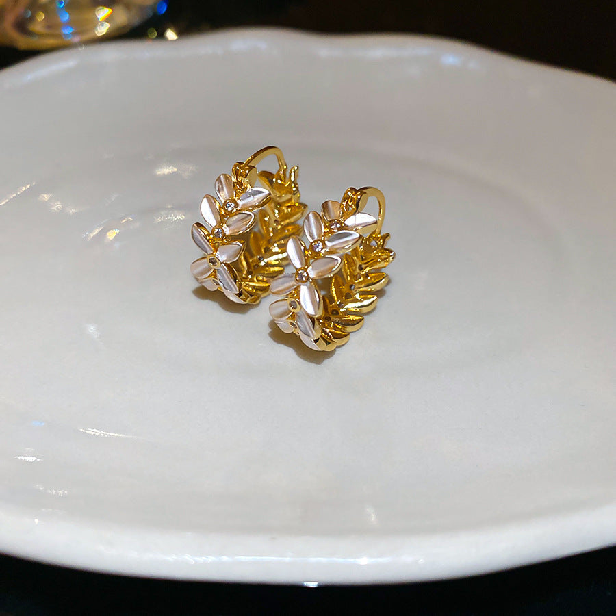 金色系~幾何豆豆耳釘小衆輕奢高級感耳環氣質百搭時尚簡約耳飾品