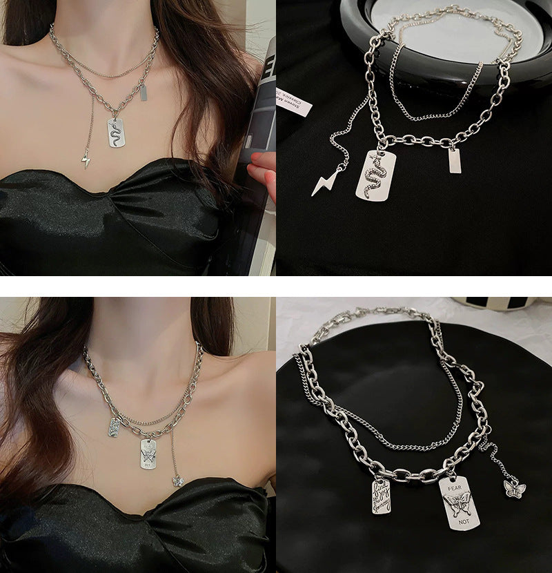 韓國時尚冷淡風鑲鑽愛心珍珠項鍊網紅小衆設計感氣質鎖骨鏈項飾女