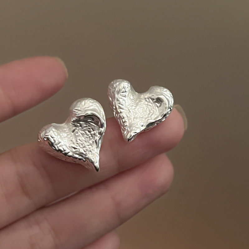 銀針冷淡風透明樹脂水滴花朵珍珠耳環時尚耳釘跨境歐美高級感耳飾