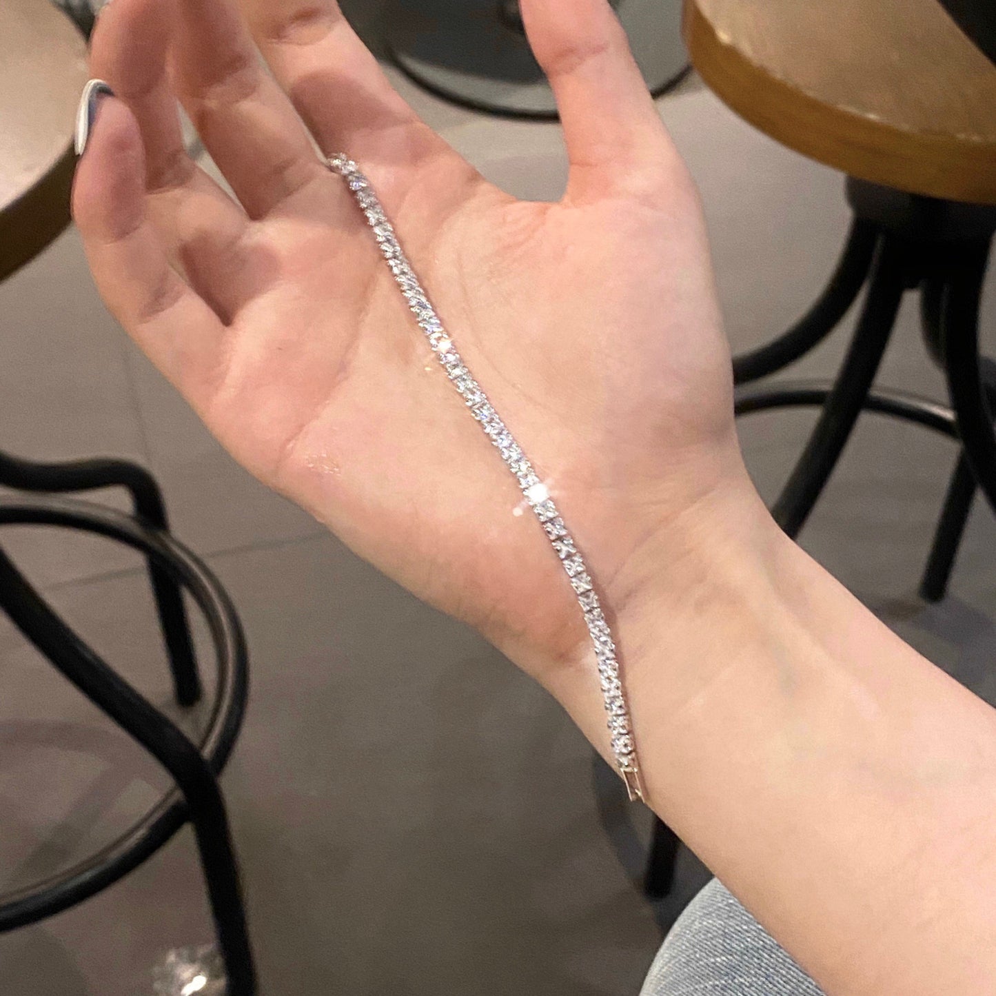 法式復古笑臉竹節人造玉石款手鍊個性潮流手環輕奢高級感手飾