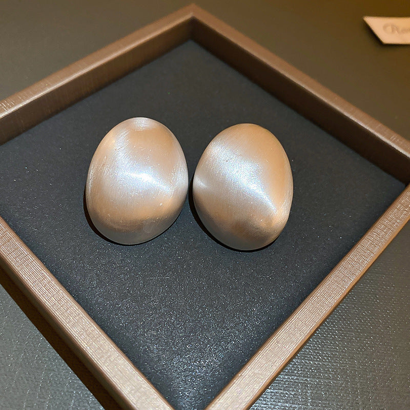 銀針圓圈銀色耳環輕奢高級感耳釘女冷淡風時尚百搭耳飾設計感小衆