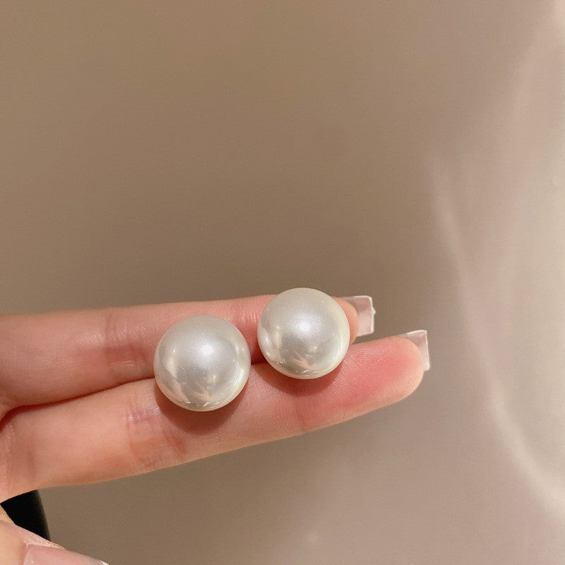 銀針復古花朵愛心字母珍珠耳環法式氣質耳釘輕奢高級感耳飾女