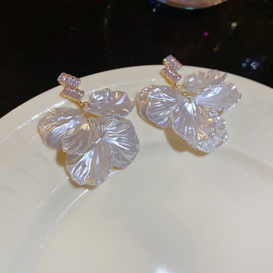 波西米亞海邊度假風貝殼流蘇耳環時尚多巴胺個性耳釘小衆甜美耳飾